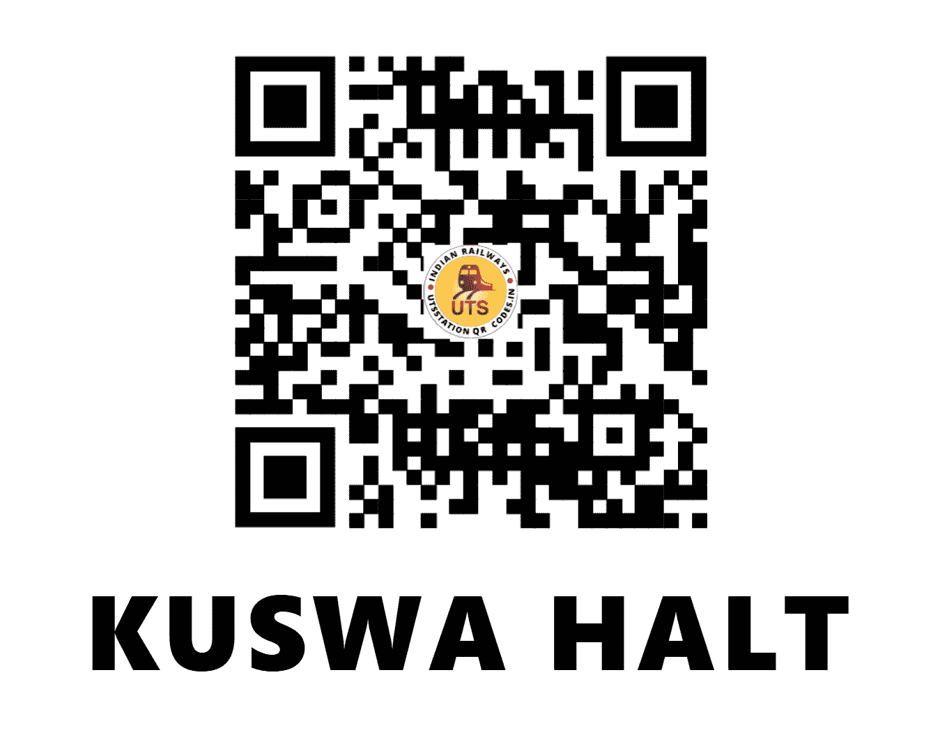 UTS QR Code for KUSWA HALT - KWW - NC (UTTAR PRADESH)